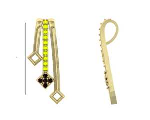 จี้เพชรแท้ทรงกลมเจียระไนแบบบริลเลียนท์ สี EF น้ำหนัก 0.21 กะรัต ความใส VVS VS ตัวเรือนทองคำขาว 18 กะรัต ดีไซน์หรูหรา สำหรับผู้หญิง - Product Image 3