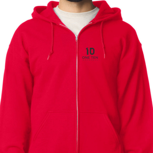 Sudadera con Capucha Completa para Adulto, Color Rojo, Chaqueta con Capucha de Mezcla de Algodón Premium, Estilo Casual y Cómodo, Ropa con Logotipo Personalizado - Product Image 5