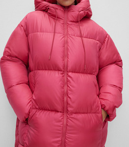 Premium Fabric Knitted <b>Waterproof</b> Custom Embroidery Cold Weather Jacket Wholesale Women <b>Winter</b> Puffer <b>Coat</b> - Product Image 3