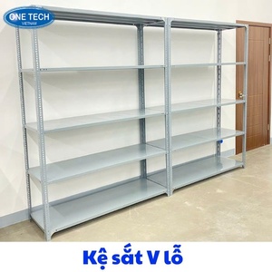 ชุดประกอบสกรูปรับแต่งได้ ชั้นวางของแบบมีร่อง/ชั้นวางของแบบใช้สลักเกลียว เวียดนาม วันเทค ชั้นวางโลหะแบบปรับได้สำหรับงานเบา - Product Image 3