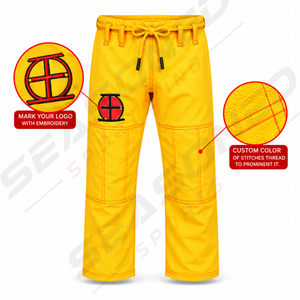 Chaqueta de Jiu Jitsu Brasileño Pearl Wave y Pantalón Gi de 10oz, Kimono de BJJ con Logotipo Bordado para Clubes, Gimnasios y Marcas de Marca Privada - Product Image 4