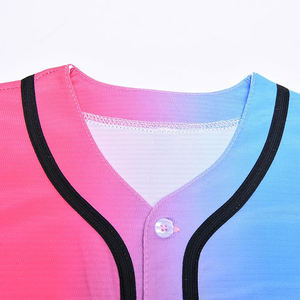 Maillots de baseball professionnels avancés à technologie aérodynamique, en tissu polyester performant pour une restriction minimale des mouvements, dynamiques - Product Image 3