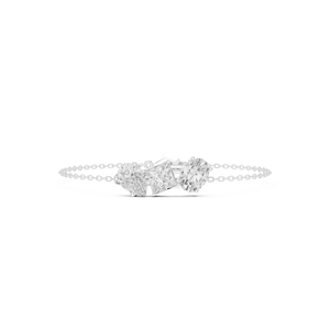Pulsera de Diamantes Multiforma en Oro Rosa Sólido de 9K, 10K, 14K, 18K con Diamantes CVD Cultivados en Laboratorio VVS DEF, Corte Esmeralda, Tres Piedras, para Mujer, ZISMA - Product Image 6
