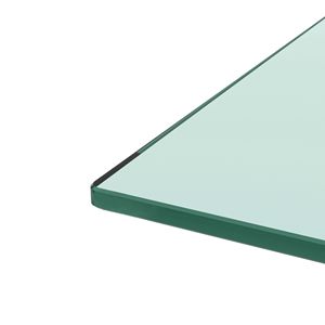 Tavolo da caffè in vetro nero rettangolare moderno tavolini laterali centrali trasparenti per soggiorno mobili essenziali - Product Image 4