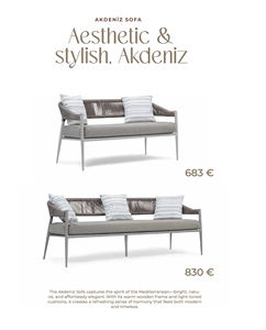 Conjunto de Sofás Modernos para Jardín, Tejido de Cuerda, Resistentes al Agua, con Estructura de Aluminio, Asientos Acolchados, Muebles para Hoteles y Restaurantes - Product Image 1