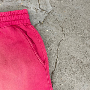 Shorts en toile personnalisés pour hommes, respirants, taille mi-haute élastique, logo vieilli, délavés à l'acide, entrejambe de 5 pouces, style décontracté urbain, très tendance - Product Image 5
