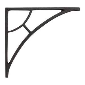 Decorative Rustic Iron <b>Shelf</b> Bracket Enhancing Wall <b>Shelves</b> In Farmhouse And <b>Industrial</b> Interiors - Product Image 5