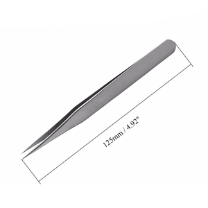 Pinzas de Acero Inoxidable de Superprecisión ESD, Pinzas Antiestáticas de Punta Fina, Serie de Pinzas de Precisión para Uso Electrónico y de Laboratorio - Product Image 3