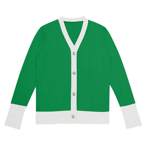 Make Your Custom Good Quality V-Neck for Sorority/Fraternity/Schools/Colleges/Universities Logo Knitted <b>Cardigans</b> <b>Sweaters</b> - Product Image 3