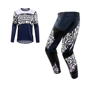 Wholesale Custom Motocross Suit Sportswear Racing Jersey Pants Unisex Bike <b>Road</b> Riding Gear Combo Breathable Quick Dry - Product Image 2