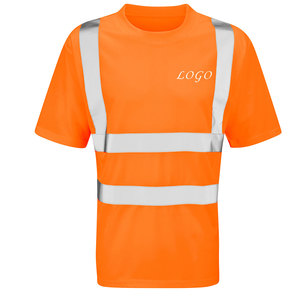 Camiseta de seguridad estampada con logotipo personalizado, camiseta reflectante de seguridad laboral para personal industrial, venta al por mayor - Product Image 3
