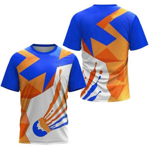 Camisetas Deportivas Sublimadas Personalizadas para Hombre, Nuevo Diseño Liso de Poliéster con Nombre del Equipo y Logotipo, Ropa Deportiva de Manga Corta Tejida - Product Image 4
