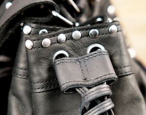 Premium Genuine Leather Fringe Handbag for Women – Vintage Boho Style Shoulder <b>Bag</b> with Tassels & <b>Studded</b> Detail - Product Image 5