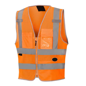 Gilet de sécurité haute visibilité réfléchissant, imperméable et résistant à l'eau, sur mesure, unisexe, en vente - Product Image 1