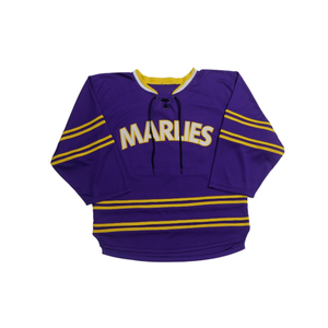 Professional <b>Ice</b> Hockey Jersey OEM Custom Mesh Fabric Embroidered Twill Numbers Sublimation Lace Up V Neck Team Uniform Wear - Product Image 4