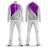 Ensemble de survêtement sportif grande taille, décontracté, uni, hiver, personnalisé, veste et pantalon de sport assortis, 100% coton