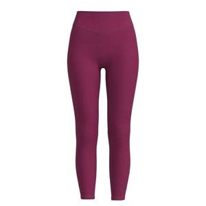 Leggings de yoga noirs unis taille haute longueur intégrale, sans coutures, extensibles dans les quatre sens, avec taille élastique, pour femmes - Product Image 2