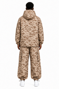 Outdoor Waterproof Camouflage <b>jacket</b> for men <b>Camo</b> Hunting Shooting <b>Jacket</b> and Hoodies Set Suitable for Hiking Outdoor Camping - Product Image 3