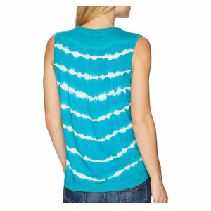 เสื้อกล้ามผู้หญิงลายทางแบบ Tie Dye คอวี แขนกุด สไตล์ลำลองสำหรับฤดูร้อน มีหลายสีให้เลือก คุณภาพเยี่ยม - Product Image 6