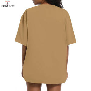 T-shirt d'été personnalisé pour femme, haute qualité, impression de votre marque, coton écologique, coupe décontractée, vente en gros - Product Image 4