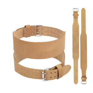 Cinturón de Levantamiento de Pesas de Cuero de Gamuza con Logotipo Personalizado, Logotipo Grabado, Transpirable, Resistente, Protección Profesional para Entrenamiento - Product Image 1