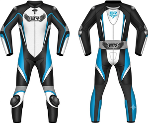 ชุดแข่งรถมอเตอร์ไซค์ซูซูกิ MotoCP สำหรับผู้ชาย 1 ชิ้น ทำจากหนังวัว/หนังจิงโจ้ ชุดจั๊มสูท/ชุดป้องกัน กันน้ำ แห้งเร็ว - Product Image 1