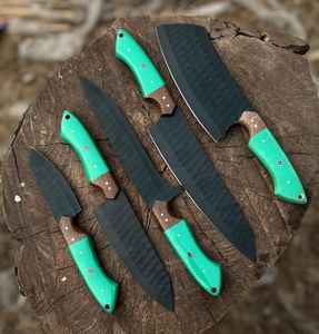 Juego de Cuchillos de Cocina al por Mayor, Grado Industrial, OEM, los Mejores Cuchillos de Chef Profesionales Forjados a Mano de Acero con Alto Contenido de Carbono, Alta Calidad - Product Image 4