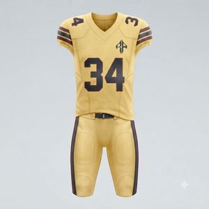 Nuevo Conjunto de Uniforme de Fútbol Americano para Hombre de Alta Calidad Premium, Cuello en V, Impresión por Sublimación, Material 100% Poliéster, RIVIAN ATLANTIC - Product Image 2