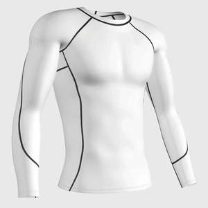 T-shirt de sport athlétique personnalisé pour homme, compression, séchage rapide, manches longues, pour la course à pied et la salle de sport - Product Image 1