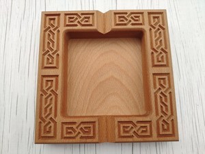 Cenicero de Cigarros Cuadrado de Madera de Lujo, Hecho a Mano, para Hogar, Restaurante, Hotel, Oficina, Bar - Product Image 3