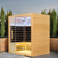 Vapeur 6 personnes infrarouge lointain extérieur infrarouge et Sauna traditionnel combiné