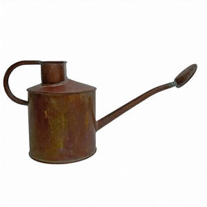 กระป๋องน้ำโลหะเหล็กสีน้ำตาลสไตล์เรโทรคุณภาพสูงราคาประหยัด อุปกรณ์รดน้ำสวนแบบพกพา - Product Image 1