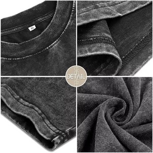 เสื้อยืดคอตตอนแท้ 100% ทรงบ็อกซี่ สไตล์สตรีทแฟชั่น รับผลิตเสื้อยืดแบบ Private Label OEM ODM ขายส่งจากโรงงาน - Product Image 4
