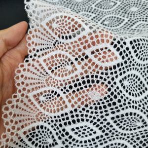 Tela de Encaje Elástica Ligera con Diseño Ovalado Festoneado de 20 cm de Ancho para Vestidos, Prendas de Vestir y Adornos Decorativos - Product Image 6