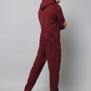 Ensemble survêtement homme en molleton bouclette épais OEM, coupe streetwear, avec impression numérique intégrale personnalisée en coton - Product Image 4