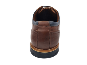 Chaussures Oxford en synthétique marron pour homme, bout rond, lacets, respirantes, légères, décontractées, toutes saisons - Product Image 2