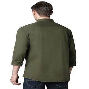 Wholesale Breathable Anti-Wrinkle Summer Print Men's Custom Cotton <b>Dress</b> Shirts Full Sleeve Casual T-Shirts Polo Collar XL Size - Product Image 2