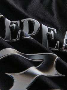 Men's Loose Fit Contrast Color <b>Patchwork</b> Short Sleeve Stand Collar T-<b>Shirt</b> OVERSIZED - Product Image 4