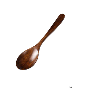 Cuchara Grande de Madera de Acacia para Servir Sopa, para Acampar al Aire Libre, Cuchara Japonesa de Madera con Mango Corto para Servir Sopa, al por Mayor - Product Image 2
