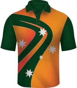 Polo pour homme 100 % coton à séchage rapide, manches courtes, vêtement de sport avec impression sérigraphiée sur tissu tricoté - Product Image 5