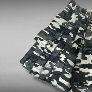 Men's Urban Scottish Camouflage Cotton Utility Kilt with Cargo Pockets and Adjustable Straps - Product Image 2