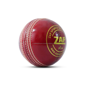 Pelota de Cricket de Cuero de Alto Rendimiento ZAP – Hecha a Mano |   Agarre Superior |   Ideal para partidos de cricket con pelota dura - Product Image 2
