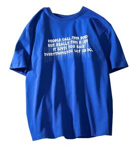 Camiseta de Algodón Oversize Unisex al por Mayor, Novedad, Venta Caliente, 240G, Estampado Puff, Logotipo 3D Personalizado, Camiseta Lisa Casual para Hombre - Product Image 1