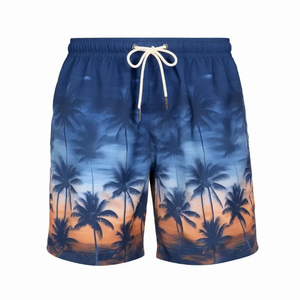 Summer <b>Men's</b> Swim <b>Trunks</b> Beach Shorts Elastic Closure Quick Dry Short Pants With Zipper Pockets Beach Swimming Short For <b>Men</b> - Product Image 2