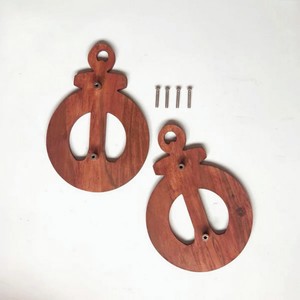 Tiradores y manijas náuticos modernos de madera de acacia hechos a mano para puertas, cajones, cómodas y armarios de cuarto de niños - Product Image 4