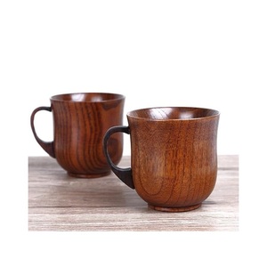 แก้วไม้รักษ์โลก ทำมือจากไม้ธรรมชาติ สำหรับกาแฟ ชา นม น้ำผลไม้ ภาชนะดื่มสไตล์เรียบง่าย คุณภาพดีเยี่ยม - Product Image 3