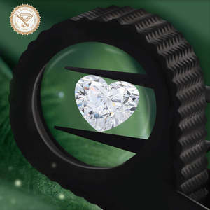 Diamant de laboratoire de qualité supérieure, taille cœur, 0,05-0,50 carat, couleur DEF, clarté VVS VS, excellente taille, diamant synthétique non monté pour bijoux - Product Image 4