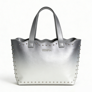 Bolso Tote de Moda con Diseño Elegante, Gran Capacidad, en PU, con Remaches y Logotipo de Marca en Relieve, Bolso de Alta Gama para Mujer - Product Image 5