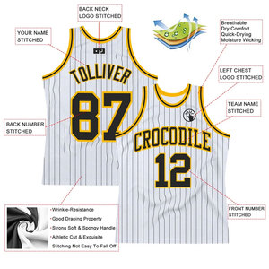 Maillot de basket-ball personnalisé à rayures blanches sans manches, col rond, en mesh, pour équipe, unisexe - Product Image 2