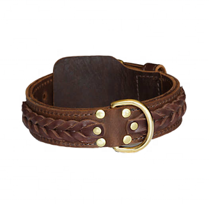 Colliers pour chiens Colliers en cuir véritable sur mesure de créateur occidental pour chiens et chiens - Product Image 1